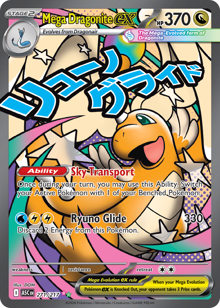 Mega Dragonite ex · #271/217 · ASC · M, Ascended Heroes, English
